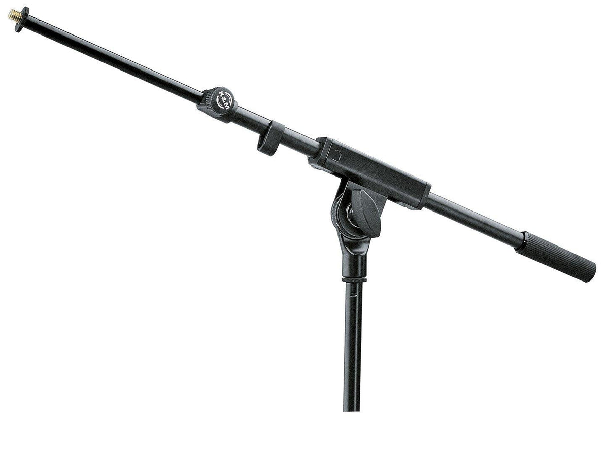K&M 21140-BLACK — Telescopic Boom Arm with Wing Nut Locking Screw Clamp — product view