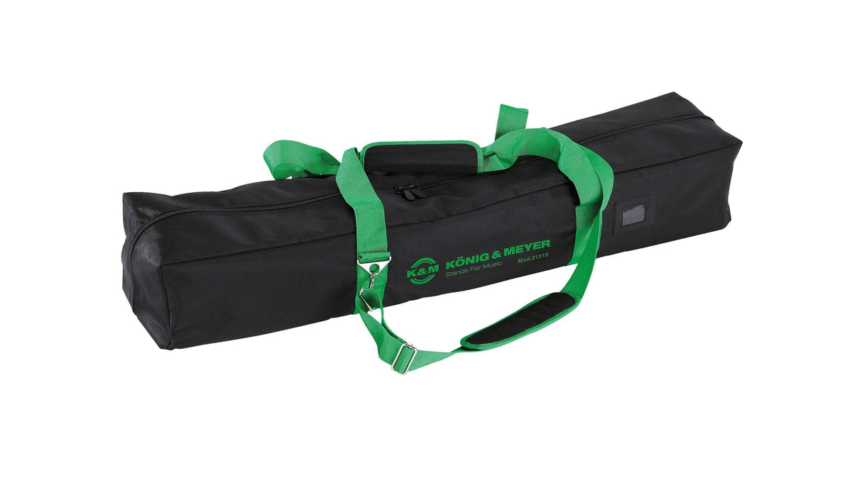 K&M 21315-BLACK — Nylon Carrying Bag for 6 Mic Stands - 100 x 180 x 200mm — product view