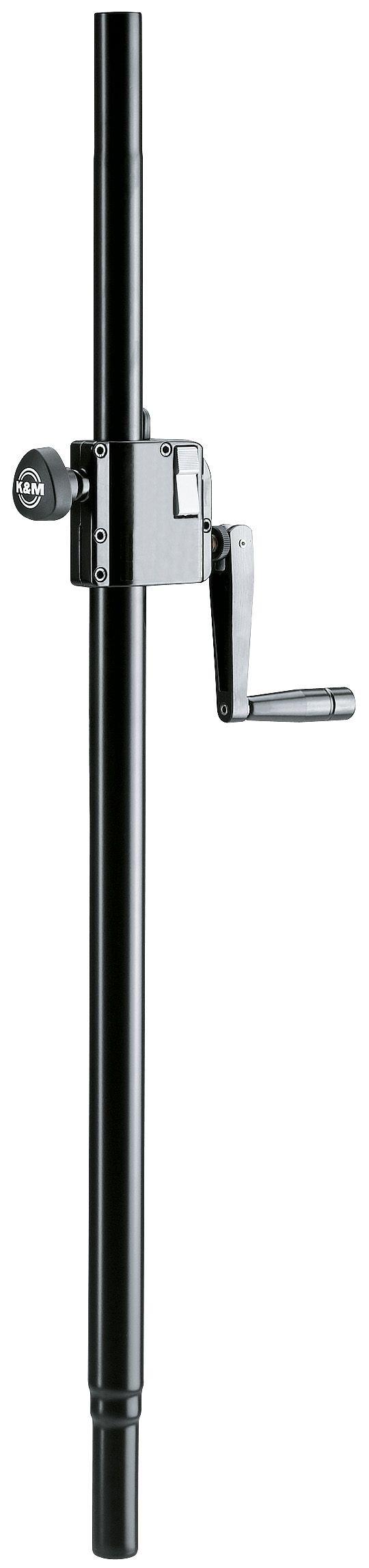 K&M 21338-BLACK — Distance Rod with Hand Crank - H:1040-1605mm - Black — product view