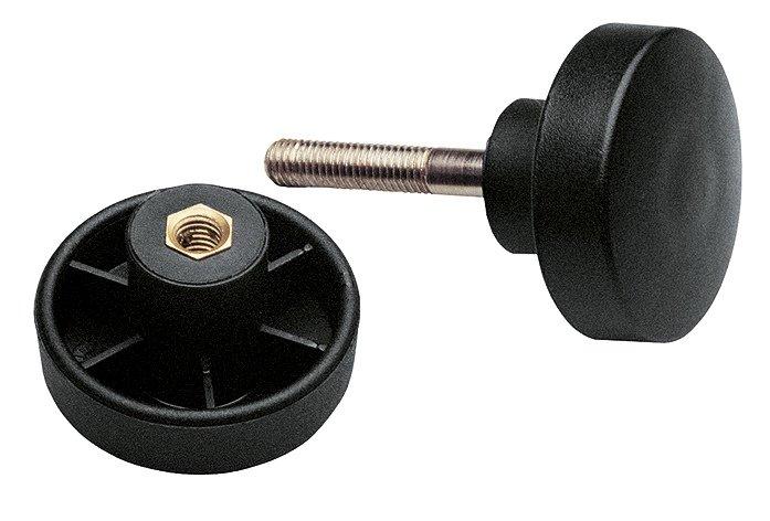 K&M 21394-BLACK — 4 x Crossbar Screws - Black — product view