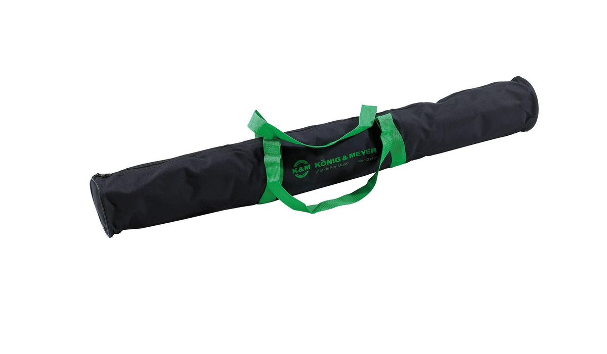 K&M 21421-BLACK — Waterproof Nylon Carrying Case for 2 Microphone Stands — product view