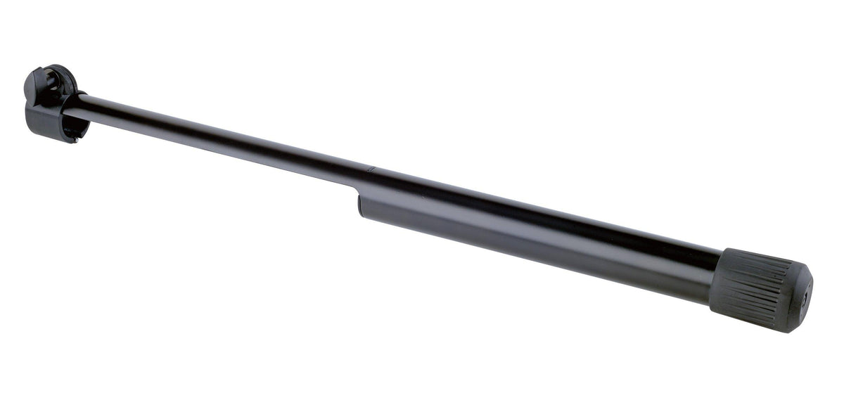 K&M 21445-BLACK — Leveling Leg with 35mm Tube for Speaker Stands - Black — product view