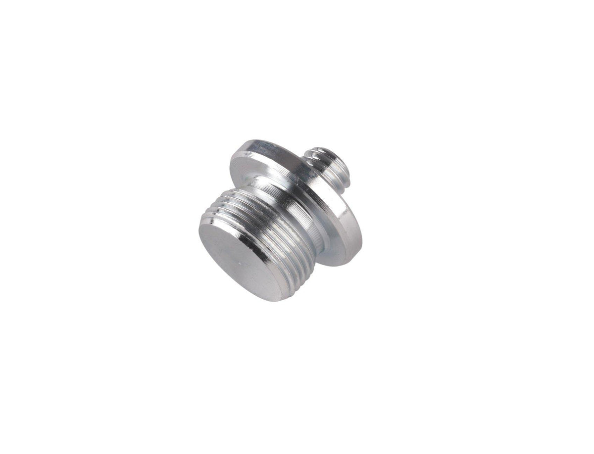 K&M 21927-ZINC — External Thread Adapter - M20 Male to 3/8 Male - Zinc — product view
