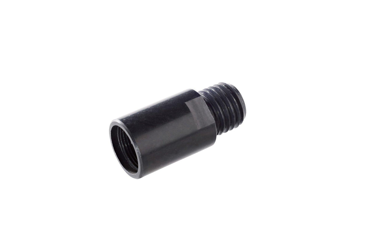 K&M 21950-BLACK — External Thread Adapter - M20 Male to M20 Female — product view