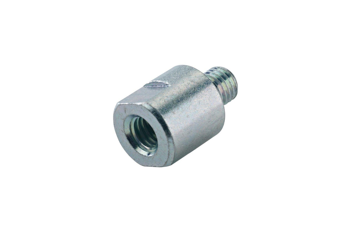 K&M 21980-ZINC — External Thread Adapter - 3/8 Female to M10 Male — product view