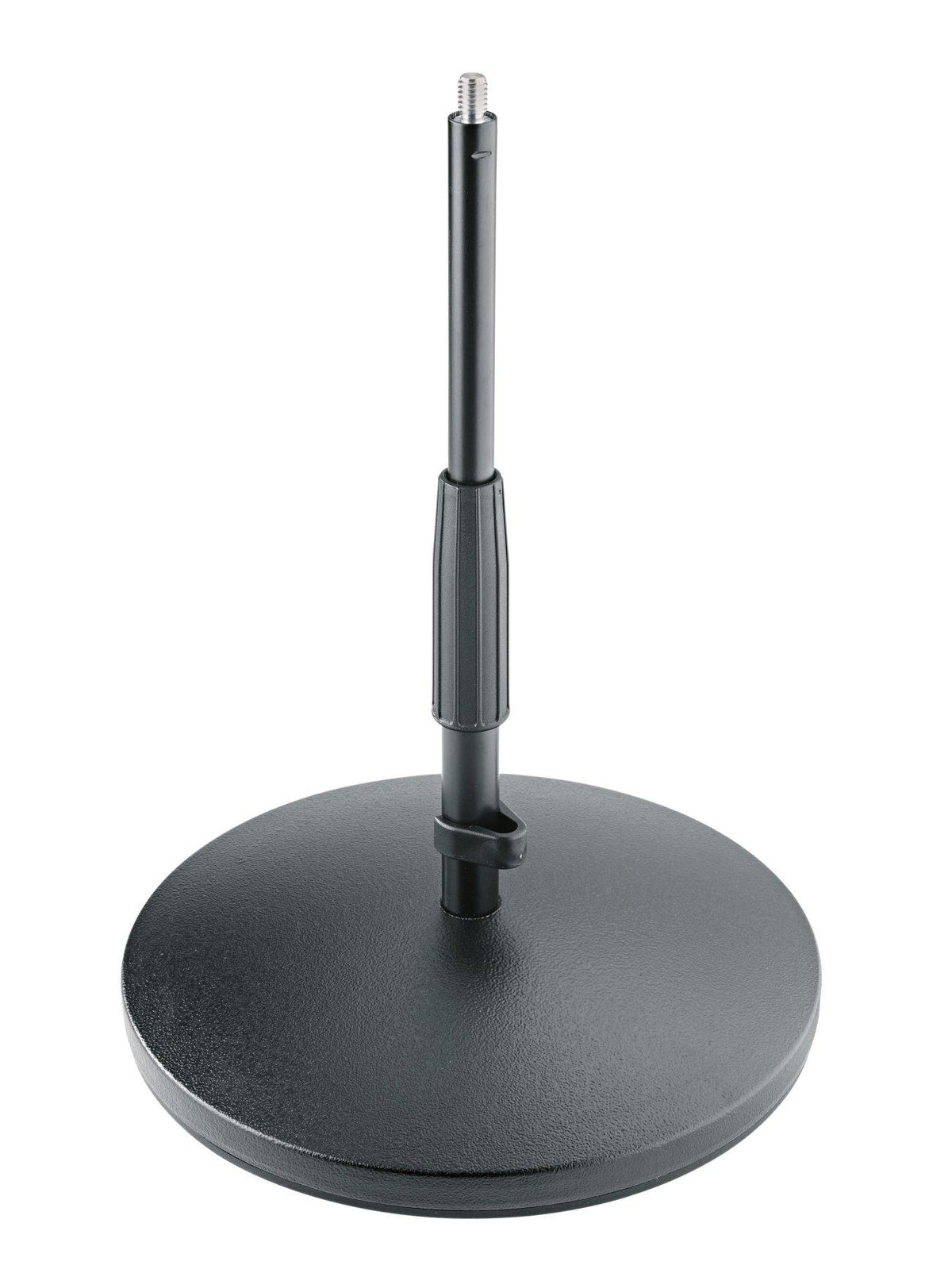 K&M 23320-BLACK — Table/Floor Microphone Stand with Cast Base - H:235-365mm — product view