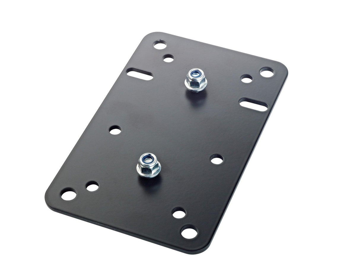 K&M 24352-BLACK — Adapter Panel 1 - Vertical 95 x 150mm - Black — product view