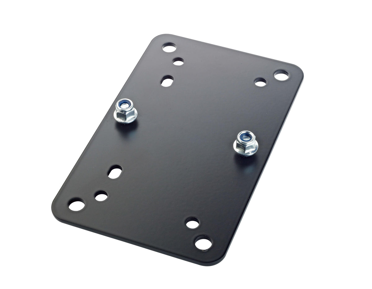 K&M 24354-BLACK — Adapter Panel 2 - Horizontal 95 x 150mm -Black — product view