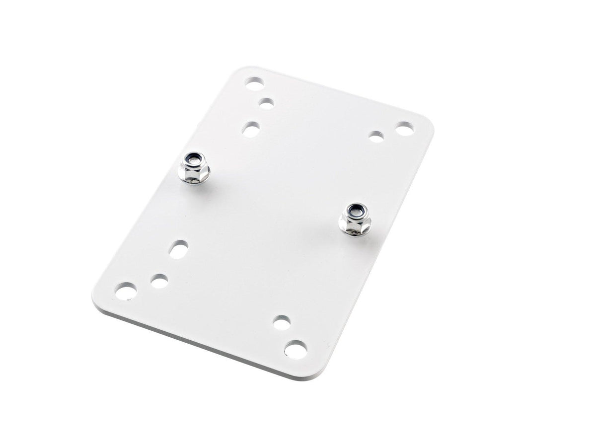 K&M 24354-WHITE — Adapter Panel 2 - Horizontal 95 x 150mm -White — product view