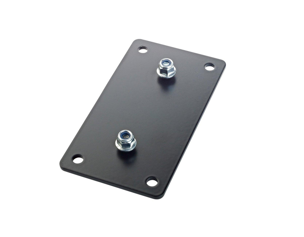 K&M 24356-BLACK — Adapter Panel 3 - Vertical 71 x 128mm - Black — product view