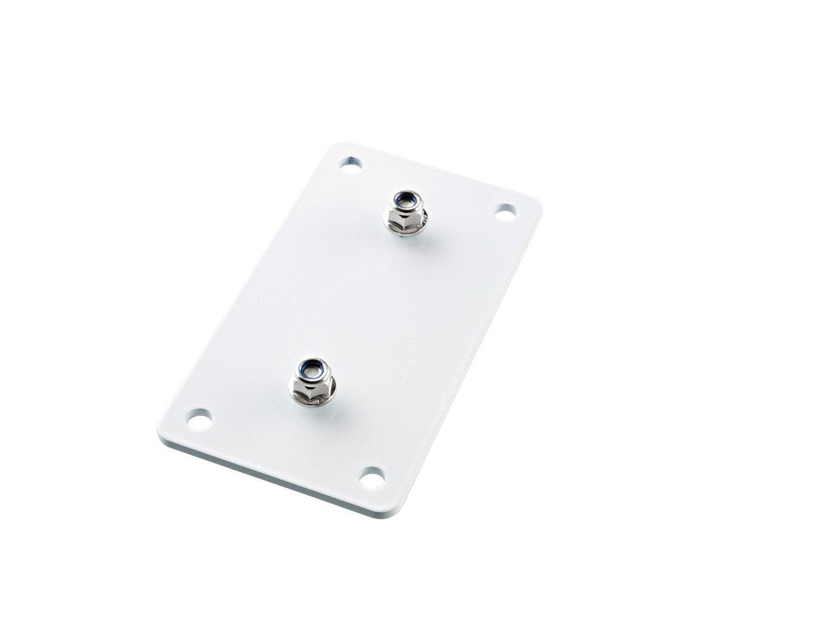 K&M 24356-WHITE — Adapter Panel 3 - Vertical 71 x 128mm - White — product view