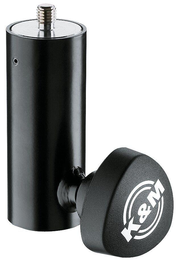 K&M 24521-M10-BLACK — Speaker Stand Reducer Flange - M10 x 12mm - Black — product view