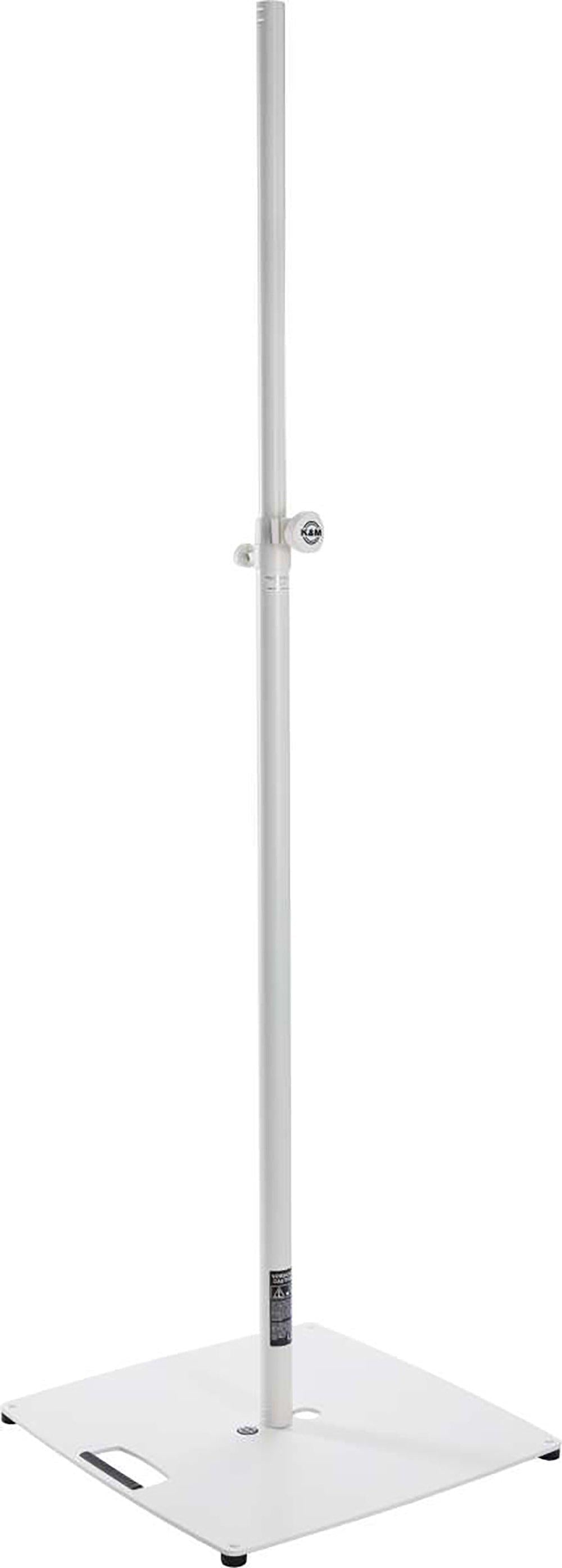 K&M 24651-WHITE — Folding Lighting Stand with Flat Base - H:1420-2420mm — product view