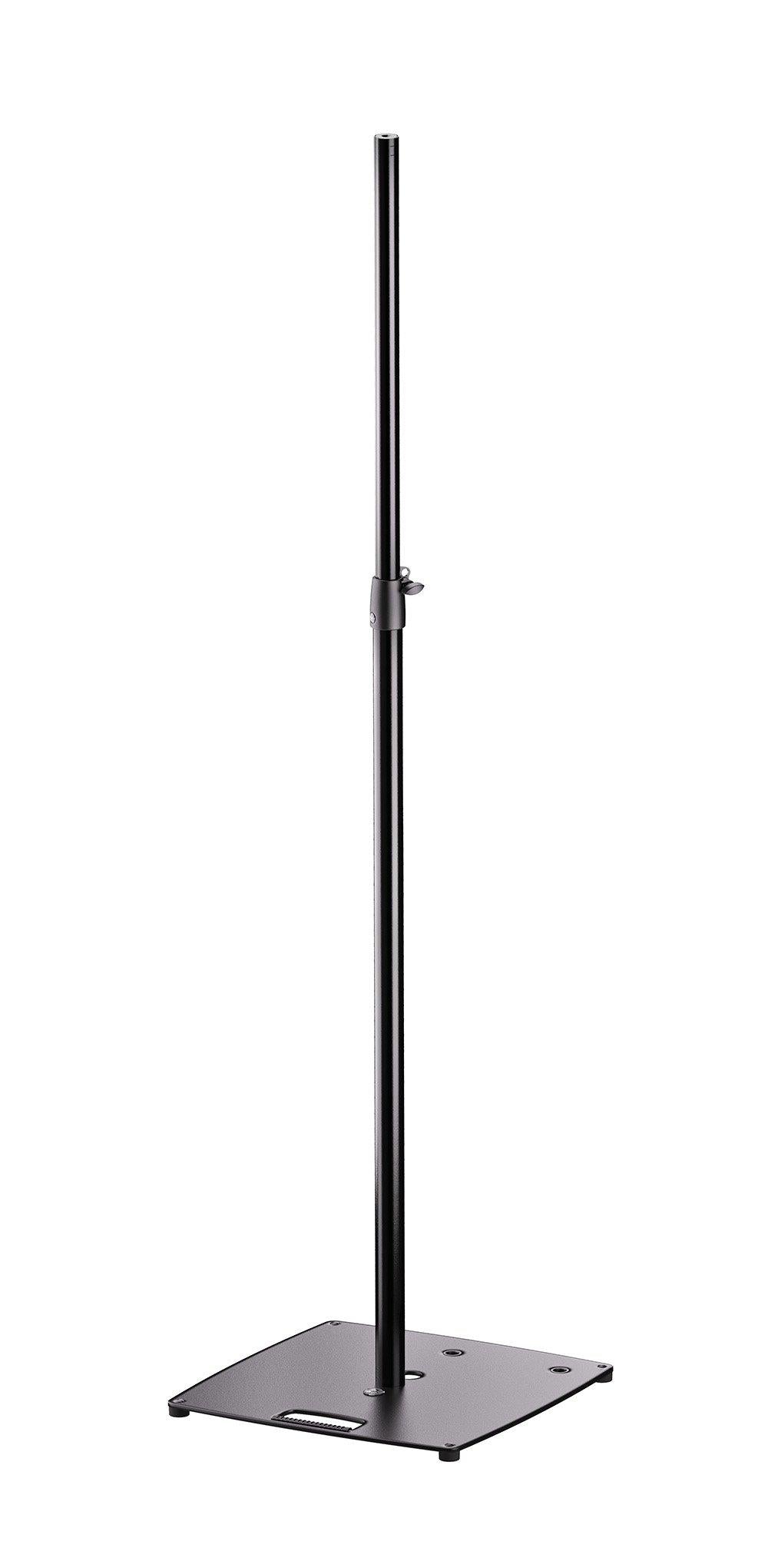K&M 24653-BLACK — Folding Lighting Stand with Flat Base - H:1420-2420mm — product view
