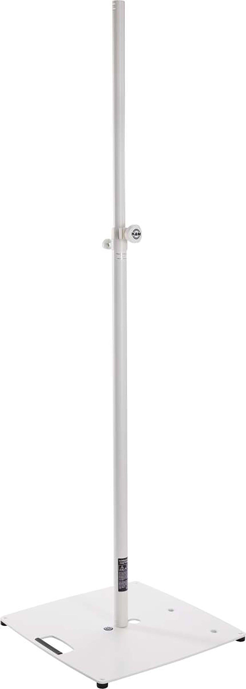K&M 24654-WHITE — Folding Lighting Stand with Flat Base - H:1420-2420mm — product view