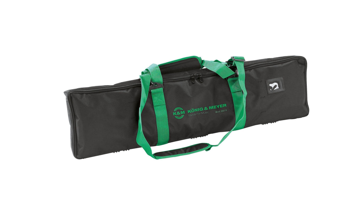 K&M 26019-BLACK — Nylon Carrying Bag for 3 Round Base Mic Stands — product view
