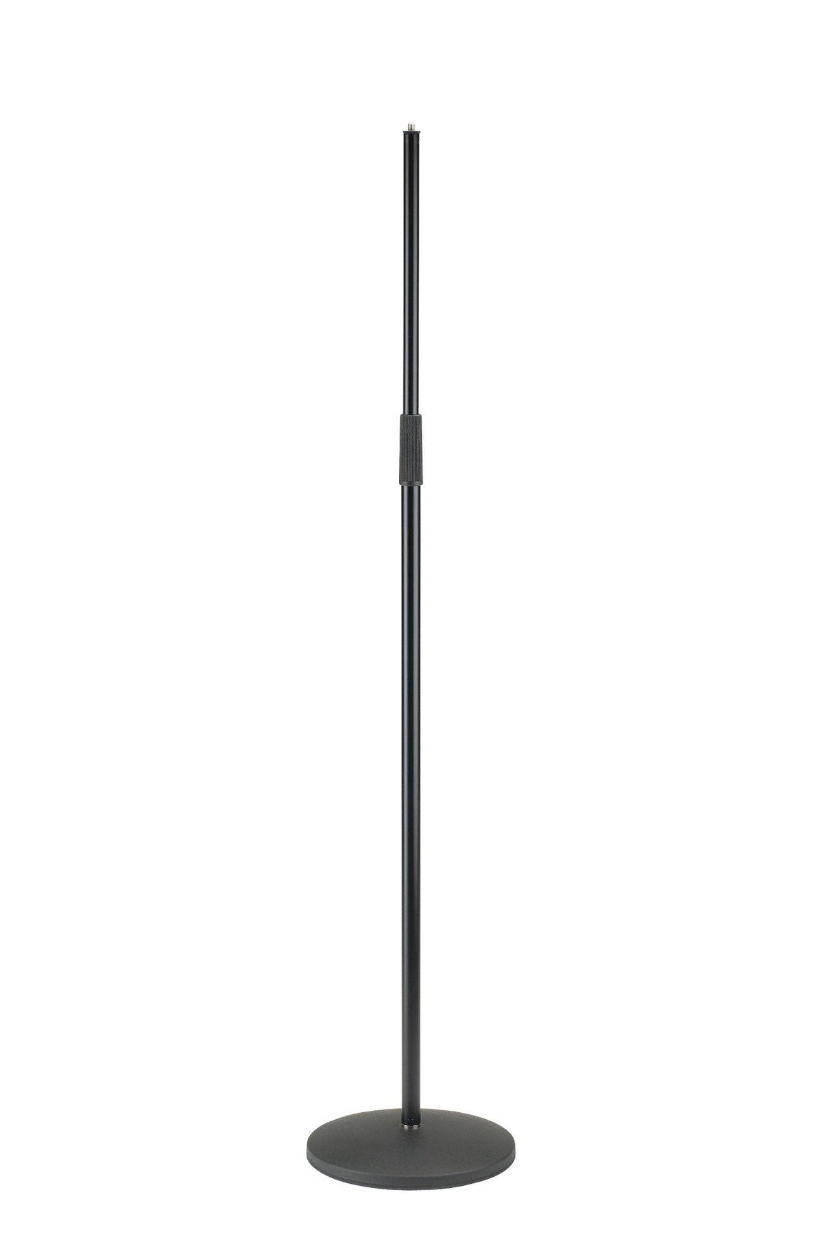 K&M 26125-BLACK — Microphone Stand with Round Base - H:1000-1700mm - Black — product view