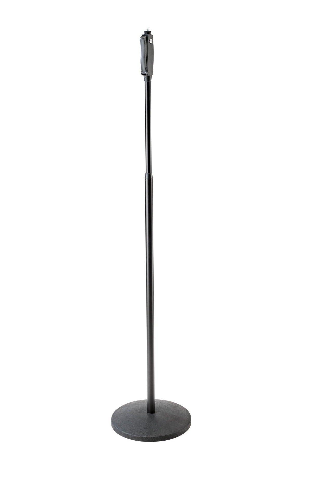 K&M 26250-BLACK — One-Touch Microphone Stand w/Round Base - H:1055-1735mm — product view