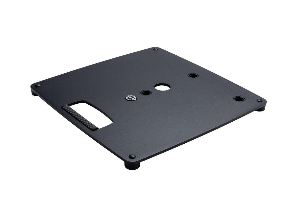 K&M 26707-BLACK — Square S Plate for Distance Rod - 3 x M20 - 406 x 406mm — product view