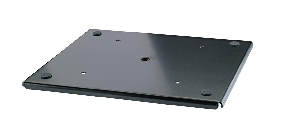 K&M 26749-BLACK — Monitor Plate M with 3/8 Thread - 245 x 205mm - Black — product view