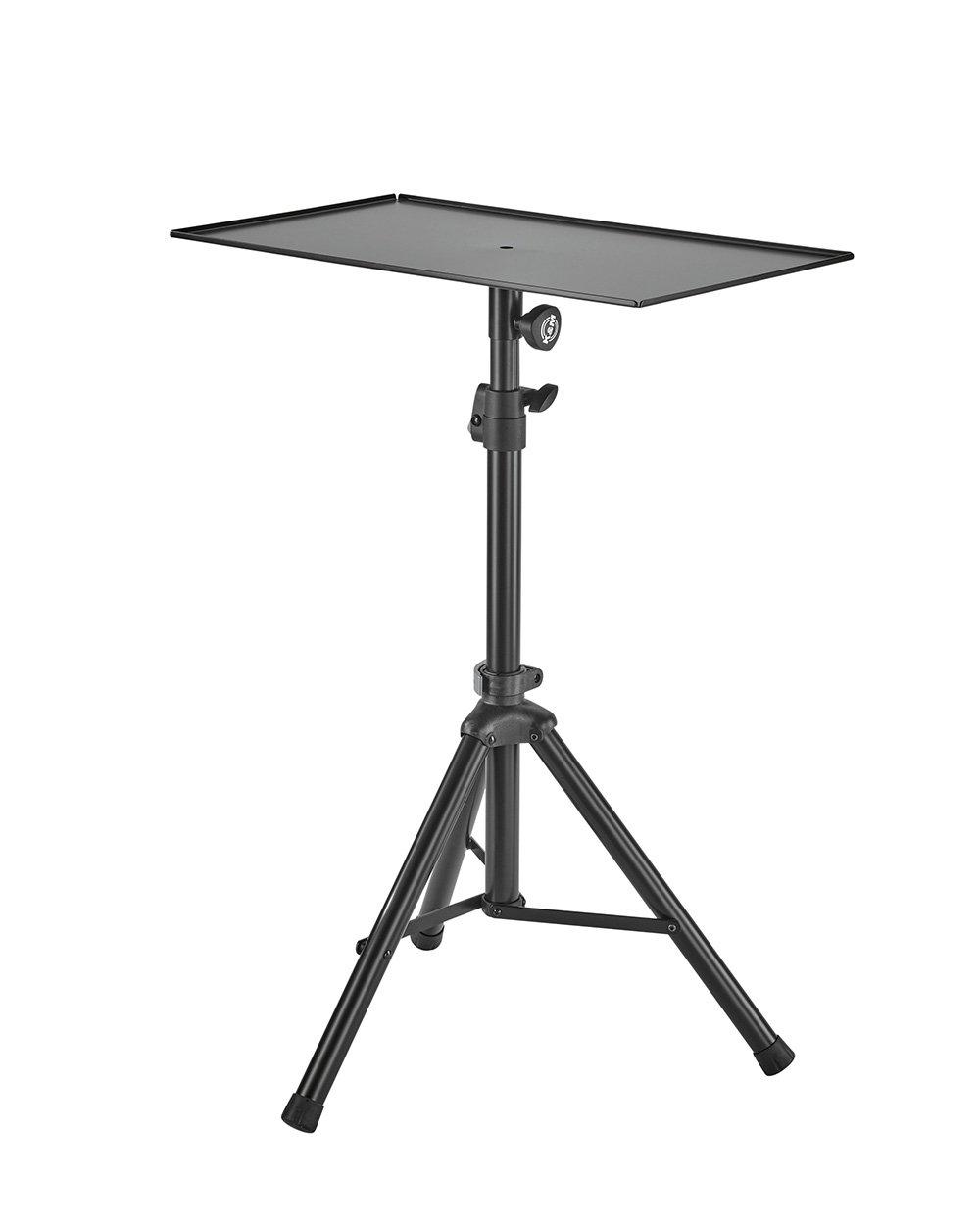 K&M 26765-BLACK — Universal 21454 Tripod with 26752 Tray - H:1000-1450mm — product view