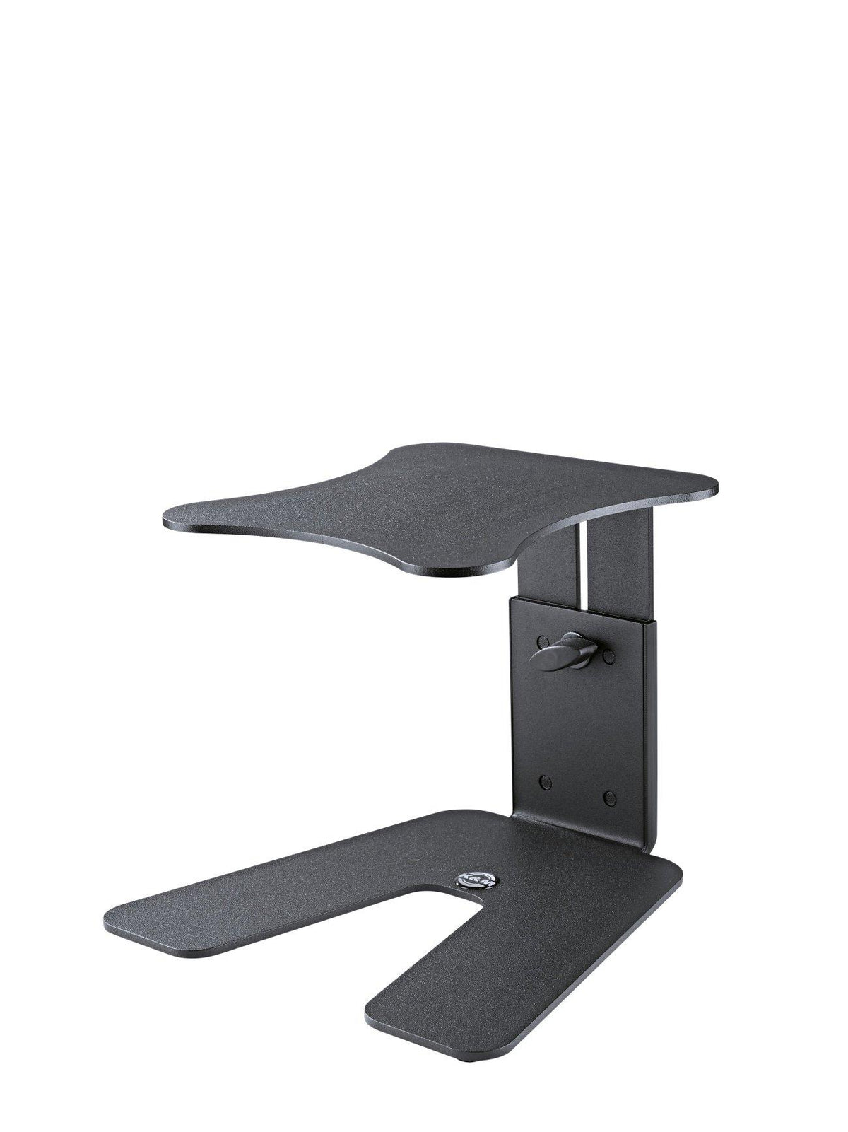 K&M 26774-BLACK — Tabletop Monitor Stand - H:167-254mm - 15kg Rated — product view