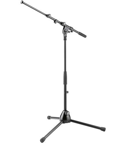 K&M 277-BLACK — Microphone Tripod w/1-Pc Boom - H:875-1475mm - Black — product view