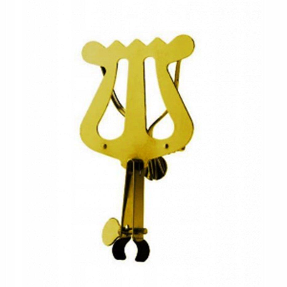 K&M 37500-BRASS — Trumpet Lyre with Clamp - 140 x 85mm - Brass — product view