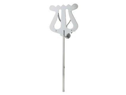 K&M 37511-CHROME — Tuba/Trumpet/Tenor Horn Lyre with Clamp - 230 x 85mm — product view