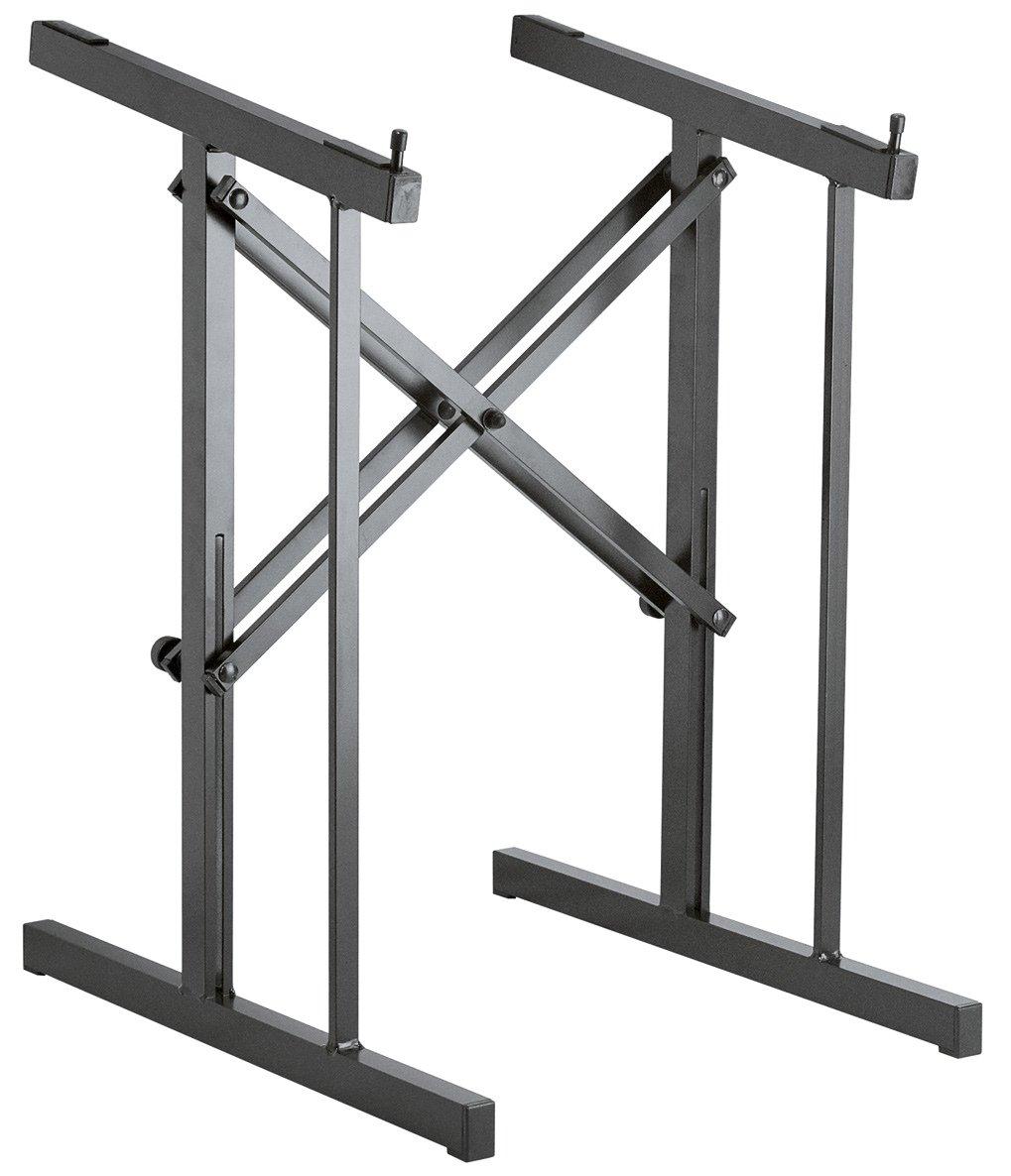 K&M 42040-BLACK — Aluminum Tabletop Mixer Stand with Fold-Flat Design - H725mm — product view