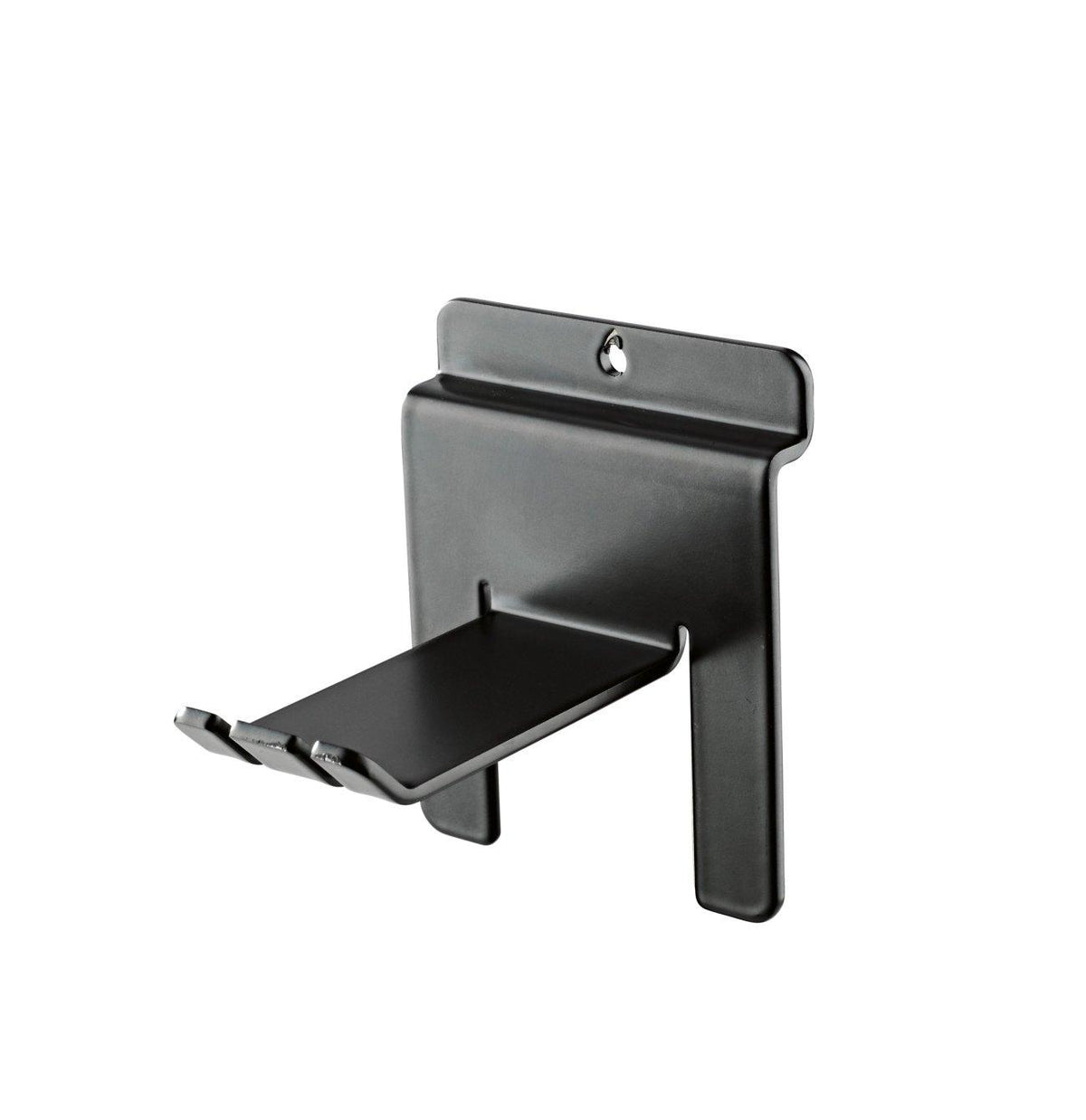 K&M 44198-BLACK — Compact Headphone Holder for Spacewall/Slatwall Display — product view