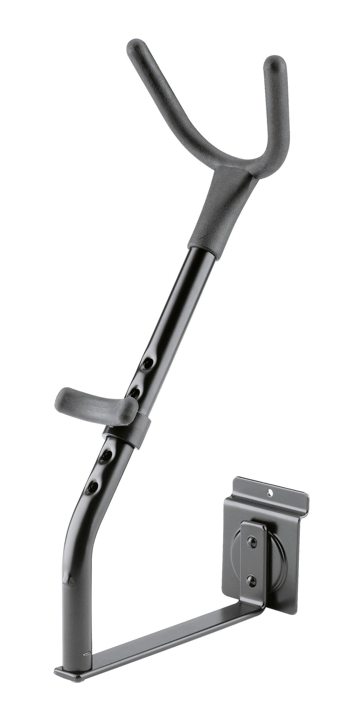 K&M 44240-BLACK — Saxophone Product Holder for Spacewall/Slatwall Display — product view