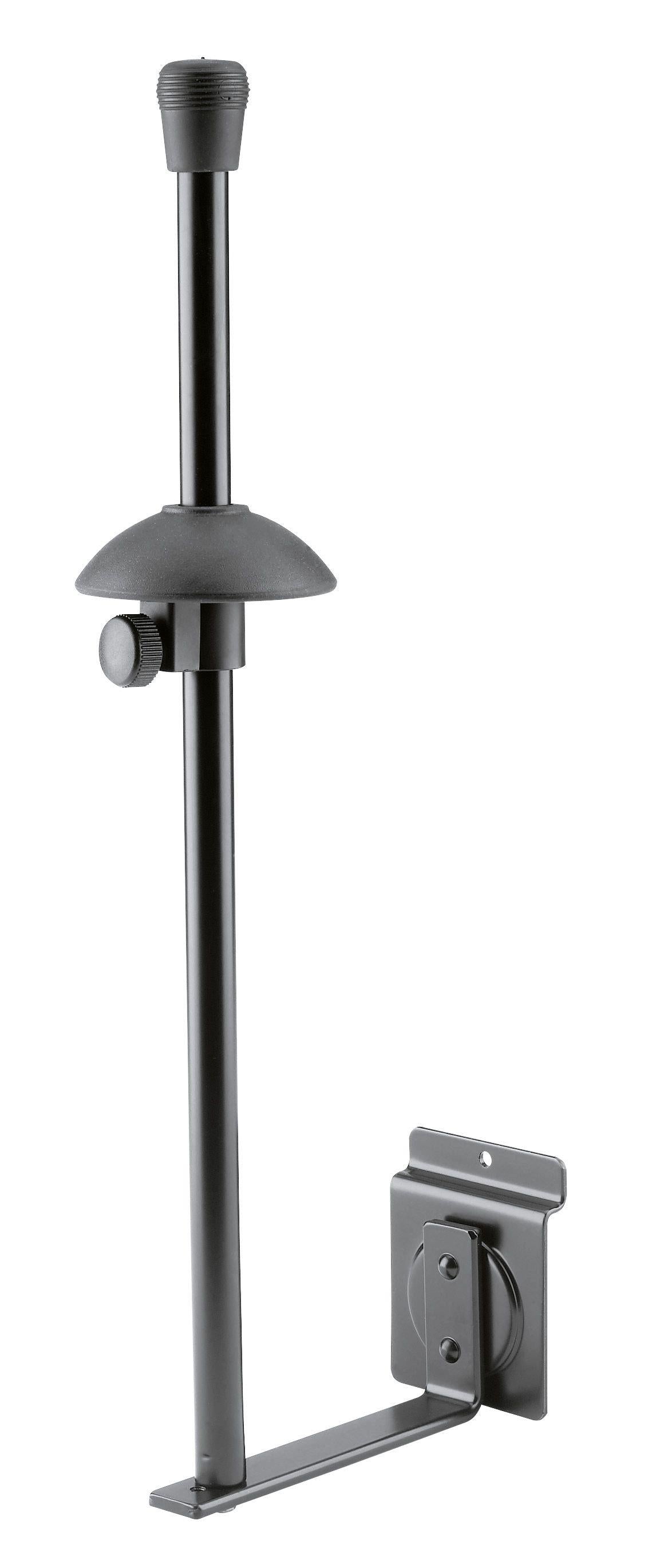 K&M 44250-BLACK — Trombone Product Holder for Spacewall/Slatwall Display — product view