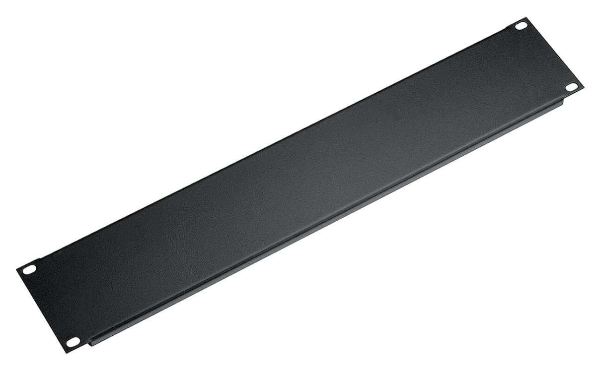 K&M 49423-BLACK — 3U Flanged Aluminum Panel - Black — product view