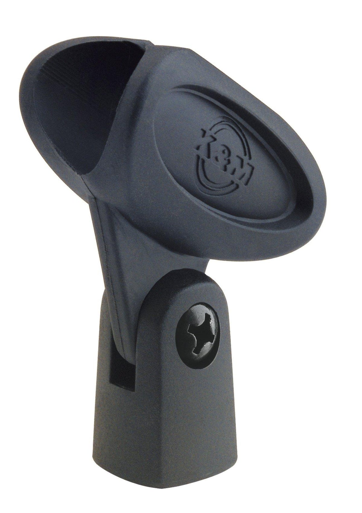 K&M 85035-BLACK — 17-21mm Microphone Clip for Handheld Microphones — product view