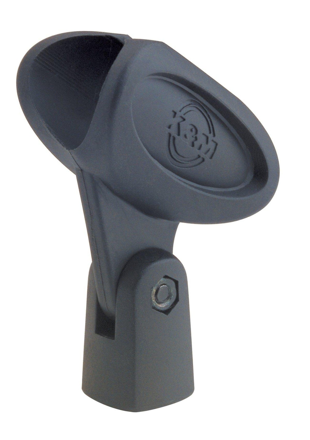 K&M 85055-BLACK — 28-34mm Microphone Clip for Handheld Microphones — product view