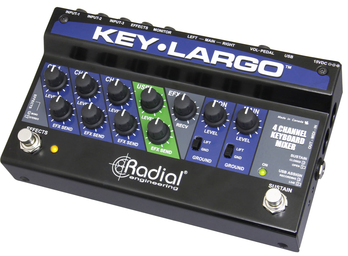 Radial Key-Largo - Keyboard Mixer - product view 3