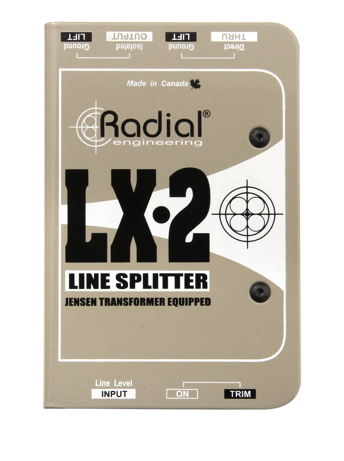Radial LX2 - Line-Level Splitter & Attenuator - product view 1