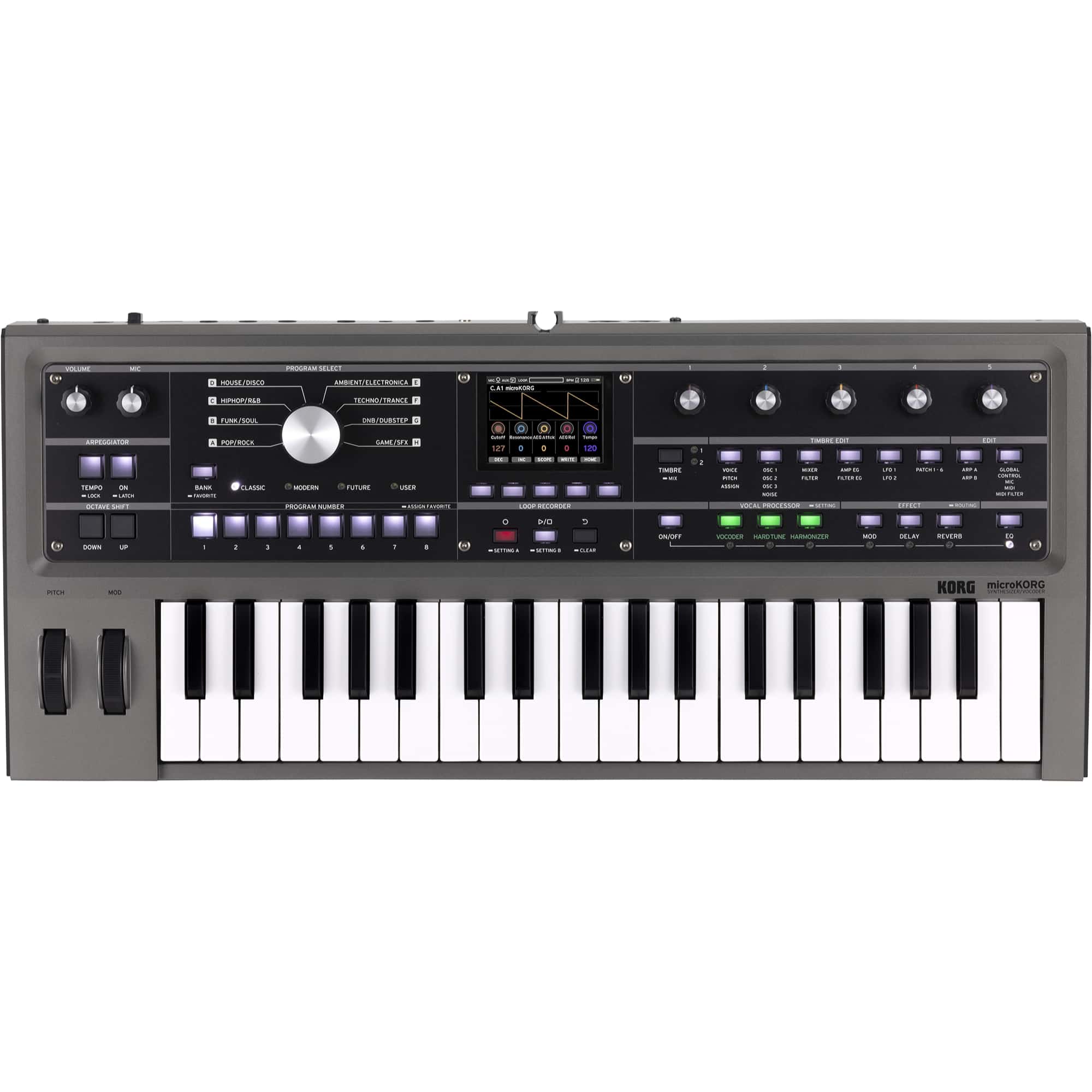 Korg - MicroKorg 2 37-Key Synthesizer / Vocoder with Velocity-sensitive Mini Keys