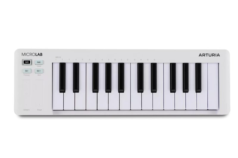 Arturia - Compact 25-Key USB - MIDI Controller, White