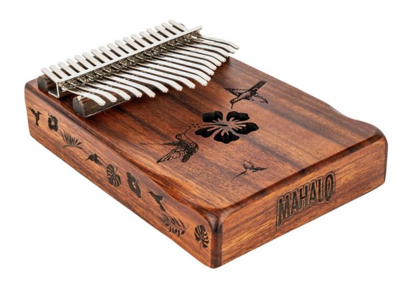 Mahalo - 17-Key Kalimba With Bag & Tuning Hammer, Hibiscus