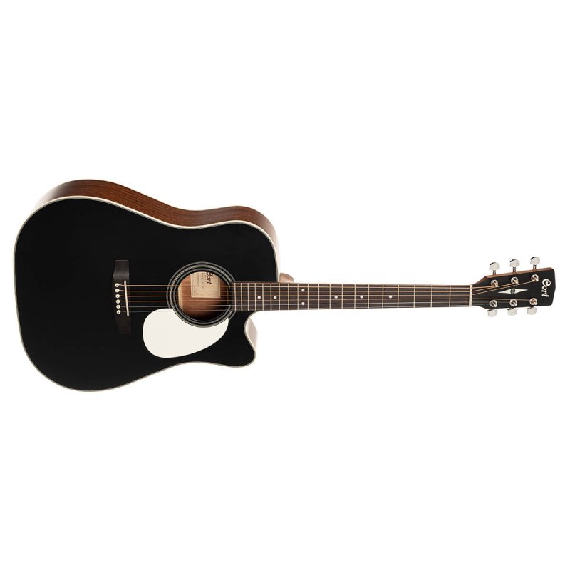 Cort - MR Series Dreadnought body Acoustic Guitar, Black Satin