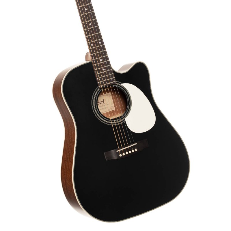 Cort - MR Series Dreadnought body Acoustic Guitar, Black Satin