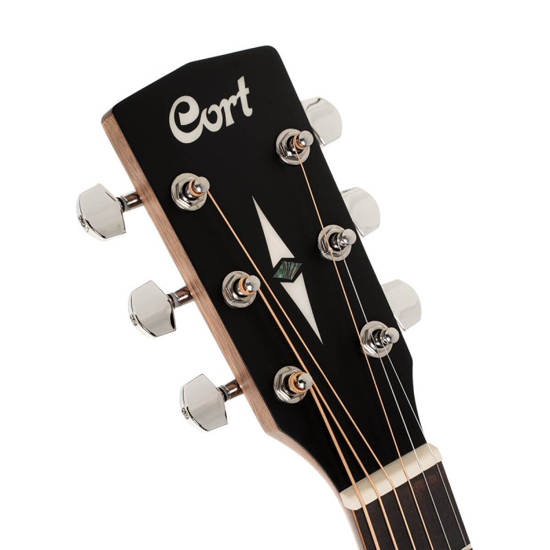 Cort - MR Series Dreadnought body Acoustic Guitar, Black Satin