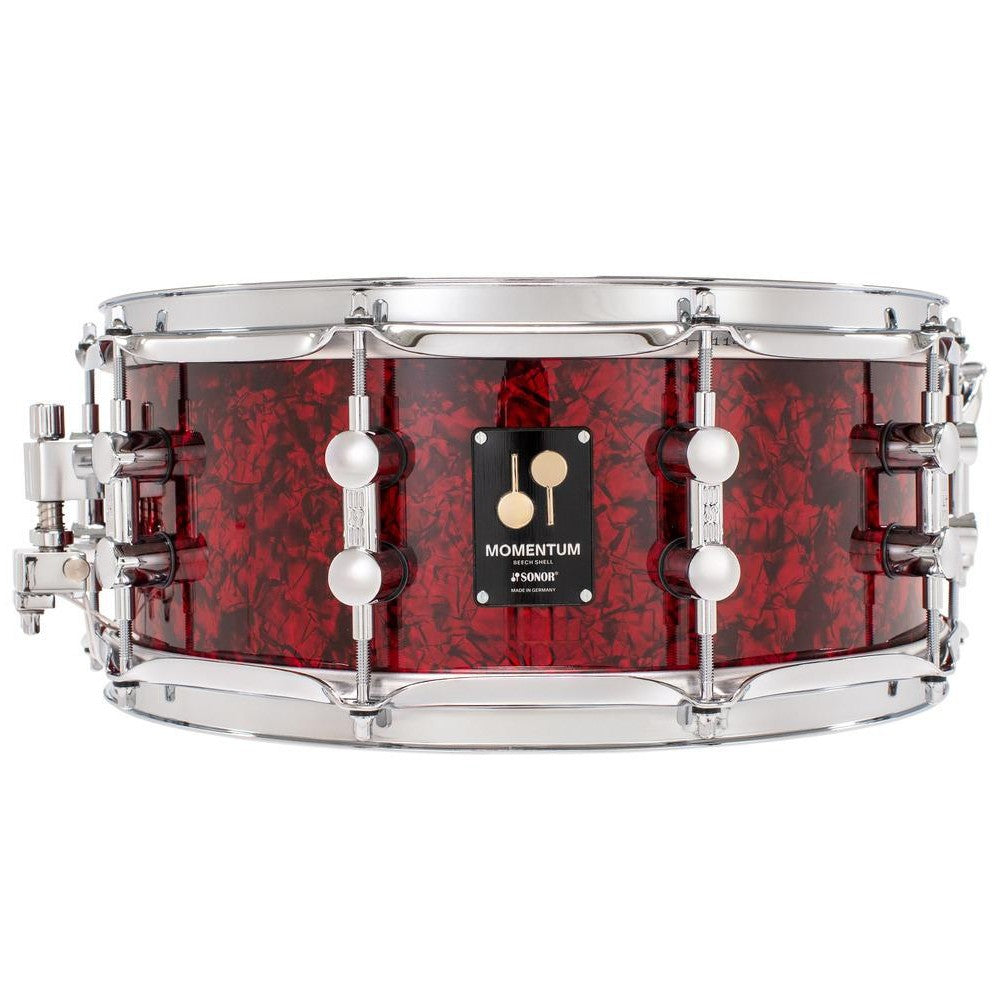 Sonor-Beech 14x5.75 Snare Drum, Wood, Red Pearl