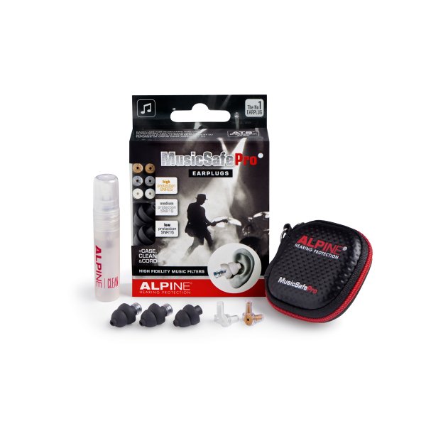 Alpine - Hearing Protection MusicSafe Pro Earplugs, Black