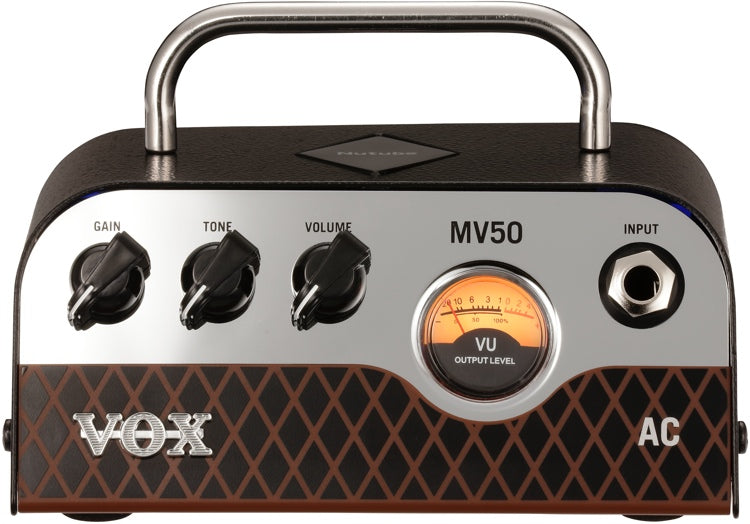 Vox MV50AC - 50W Valve NuTube Mini Head Single Channel - AC30