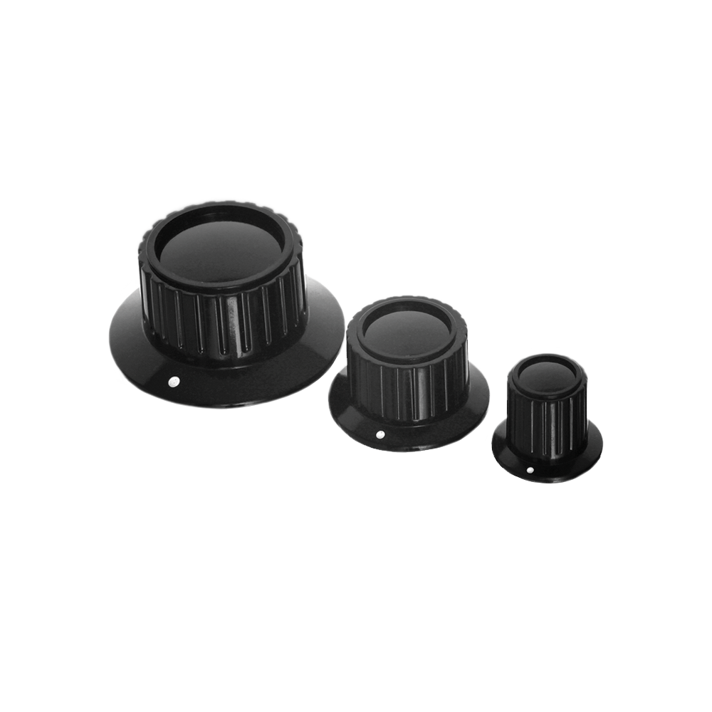 Orange 19mm black knob