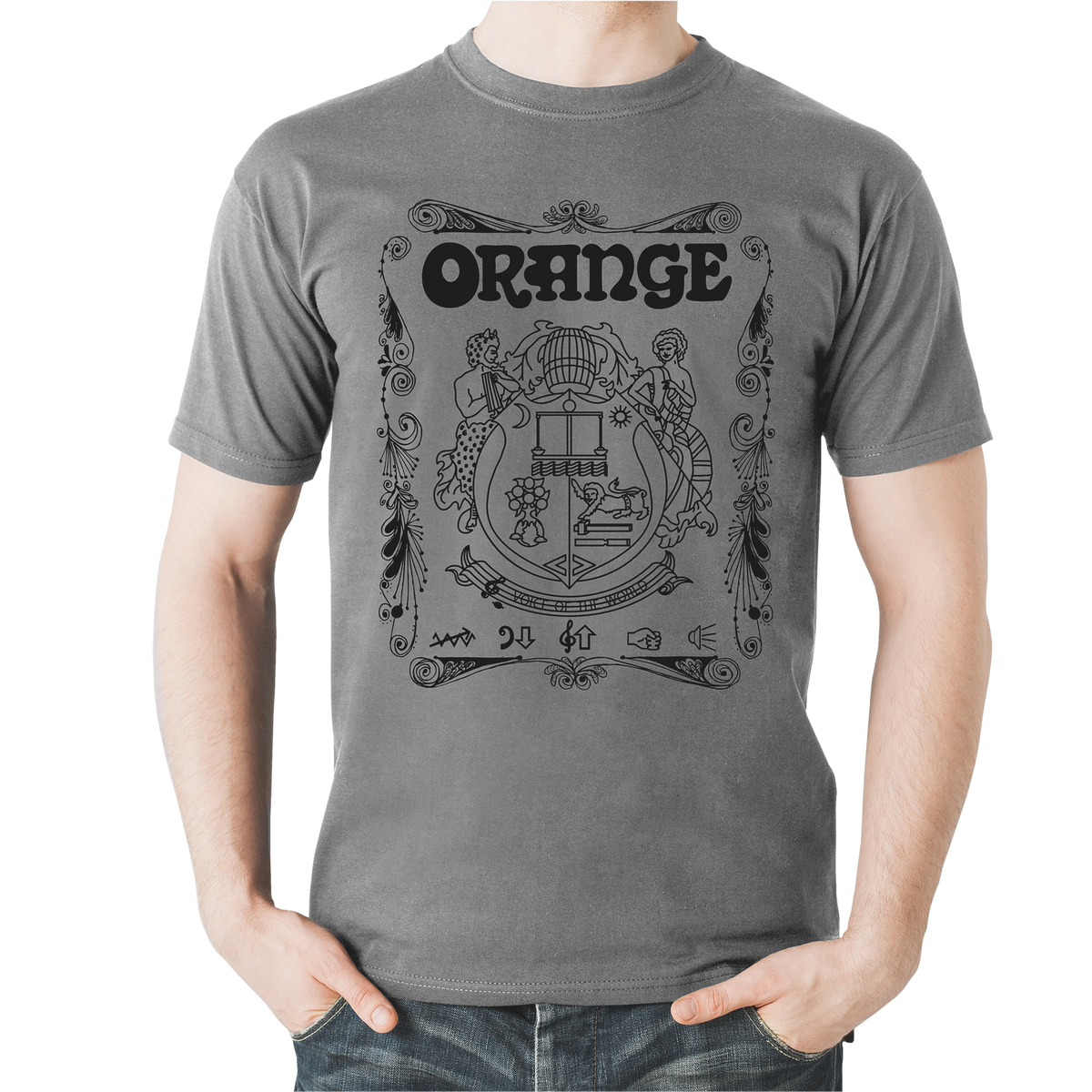 Orange Orange Crest T-Shirt Grey