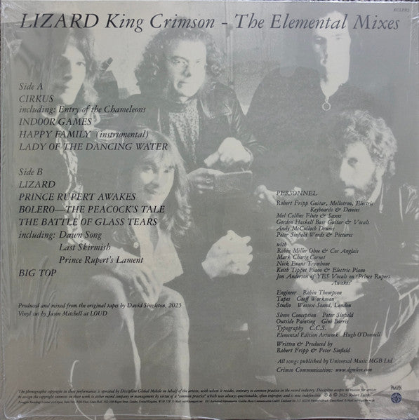 King Crimson - Lizard (200g/David Singleton Mix '25)